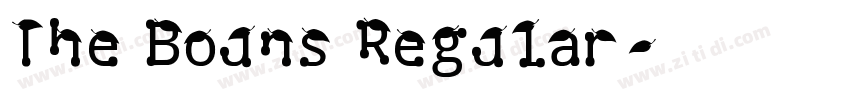 The Bouns Regular字体转换